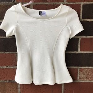NWOT Peplum top